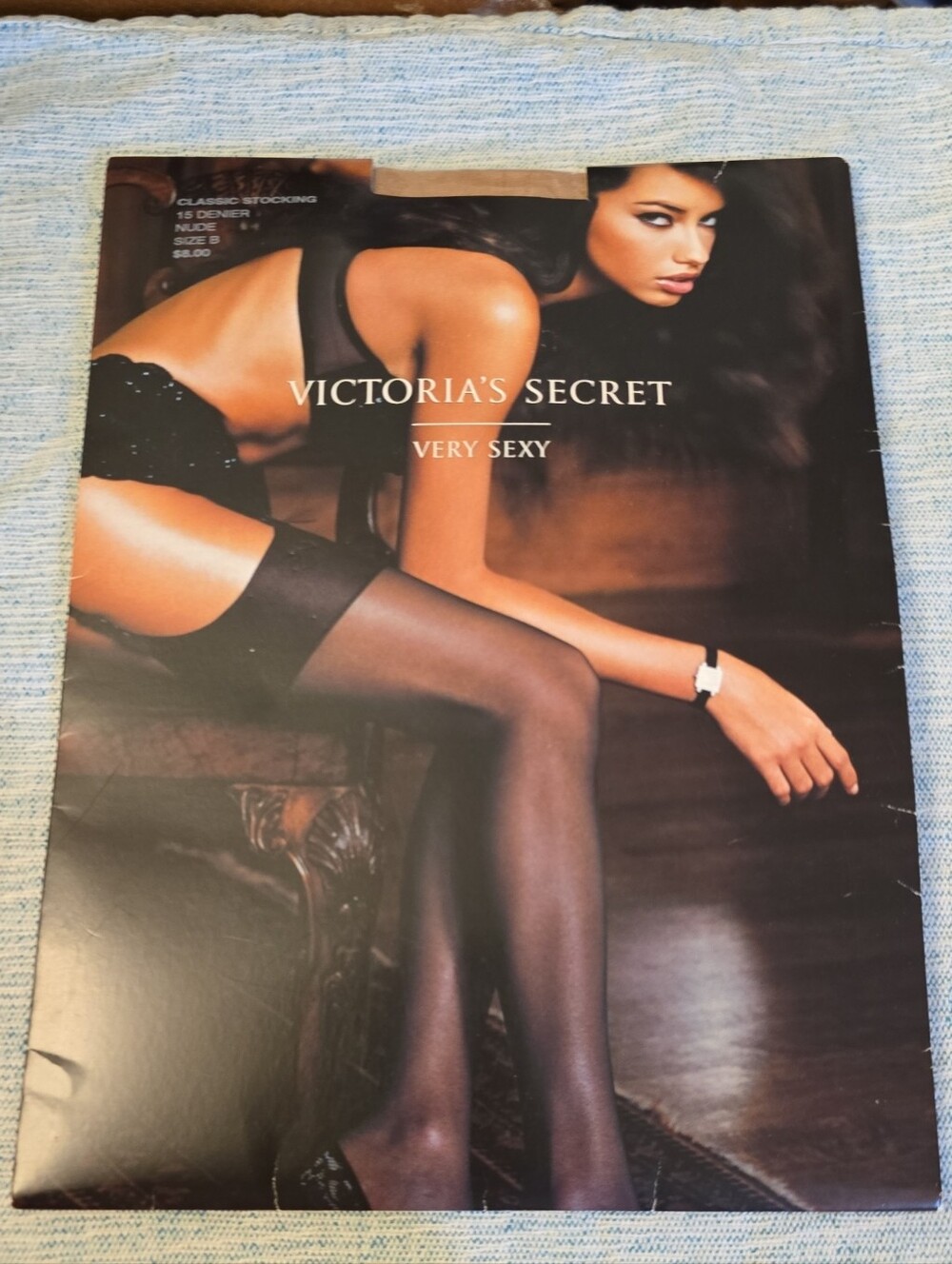Victoria's Secret Black Sheer Bandeau Hosiery Packaging